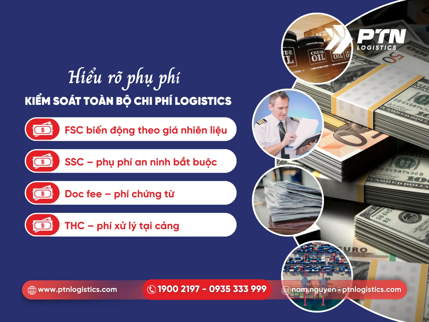 Hiểu rõ phụ phí để kiểm soát toàn bộ chi phí logistics