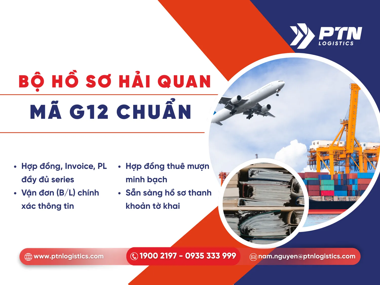 Hố sơ hải quan cho mã loại hình G12