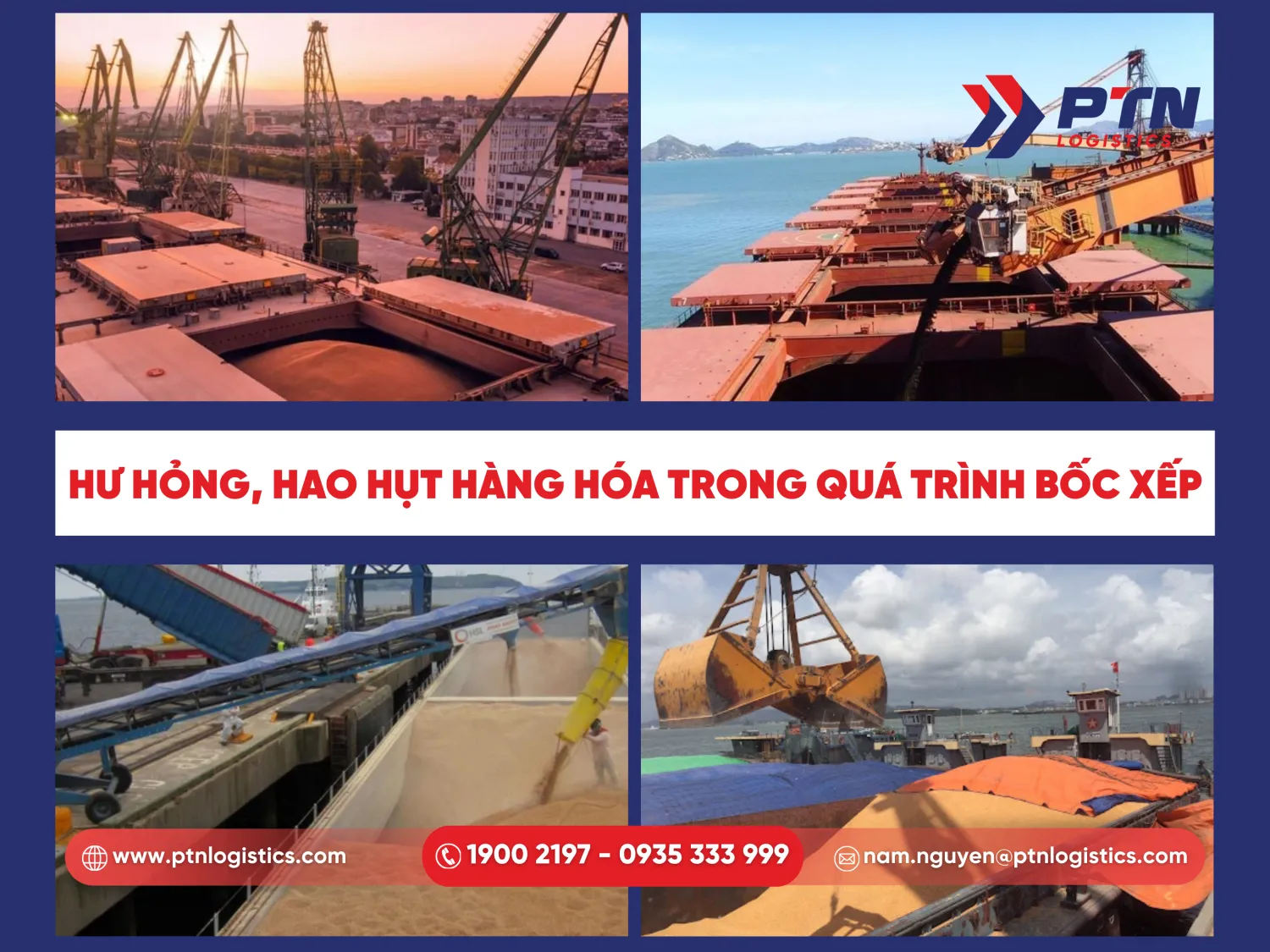 Hư hỏng và hao hụt hàng hóa trong quá trình bốc xếp