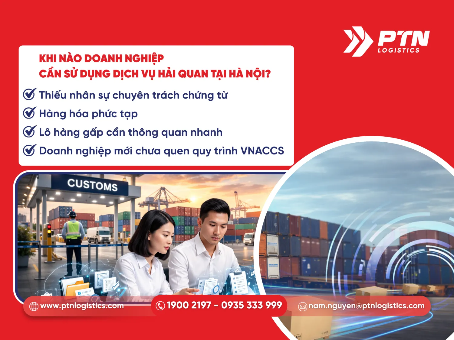 Dịch vụ doanh nghiệp cần phải sử dụng dịch vụ hải quan tại Hà Nội