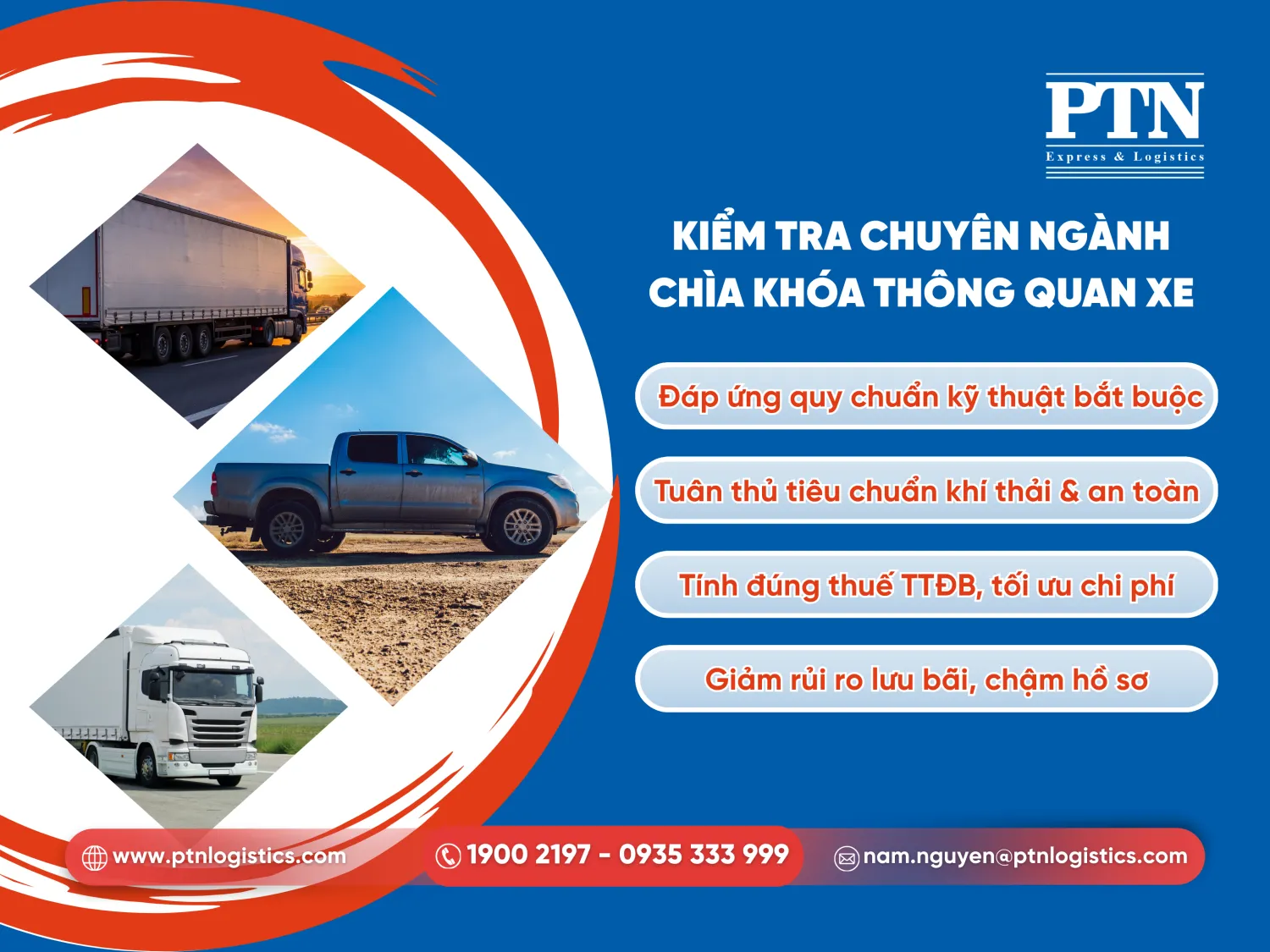 Kiểm tra chuyên ngành - Chìa khóa thông quan xe