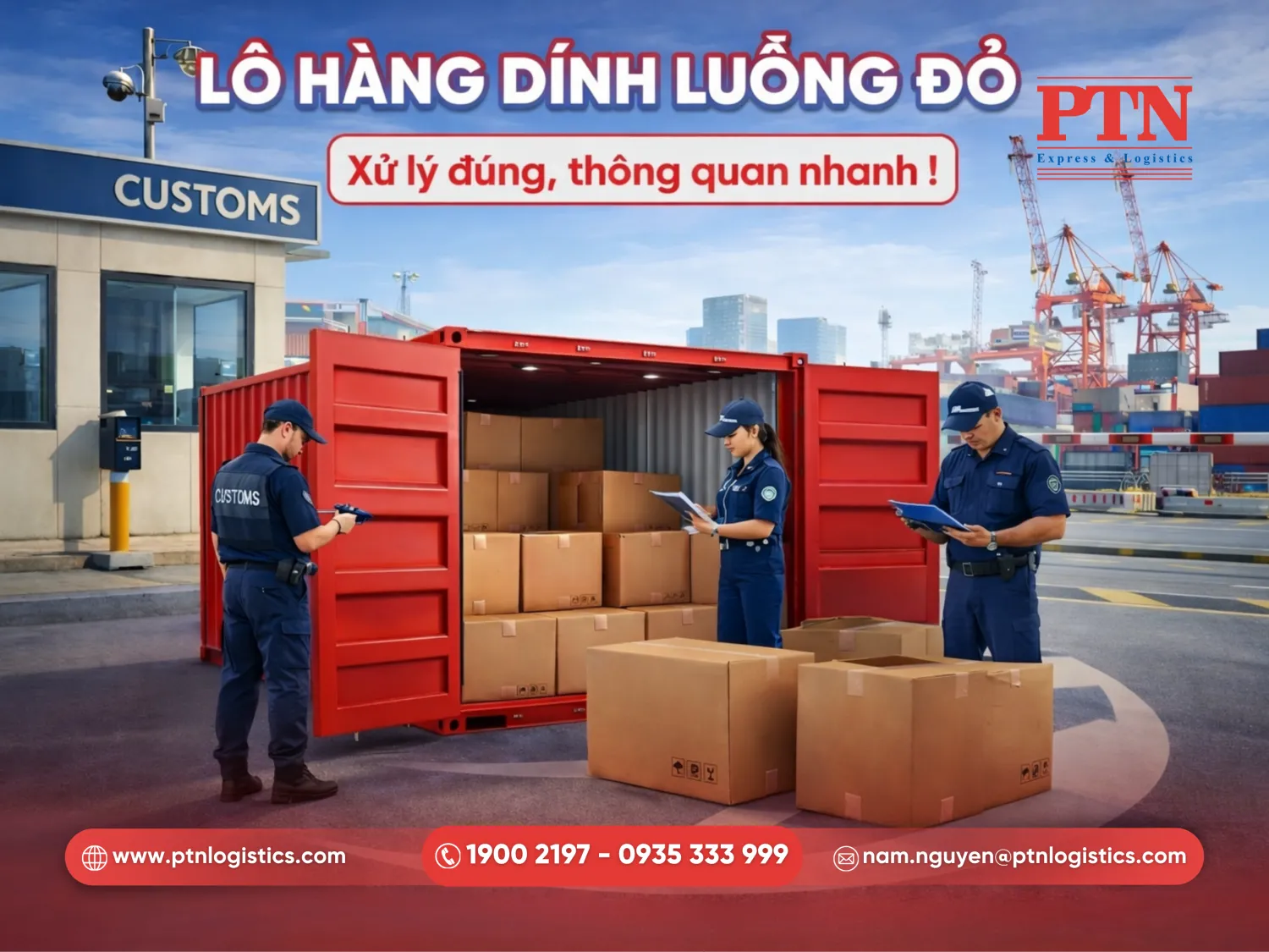 Kiểm tra hàng hóa thực tế và thông quan