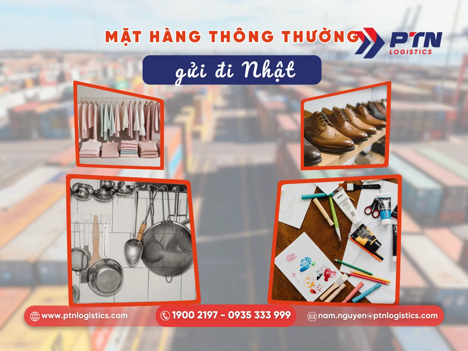 Loại hàng hóa được phép gửi đi Nhật