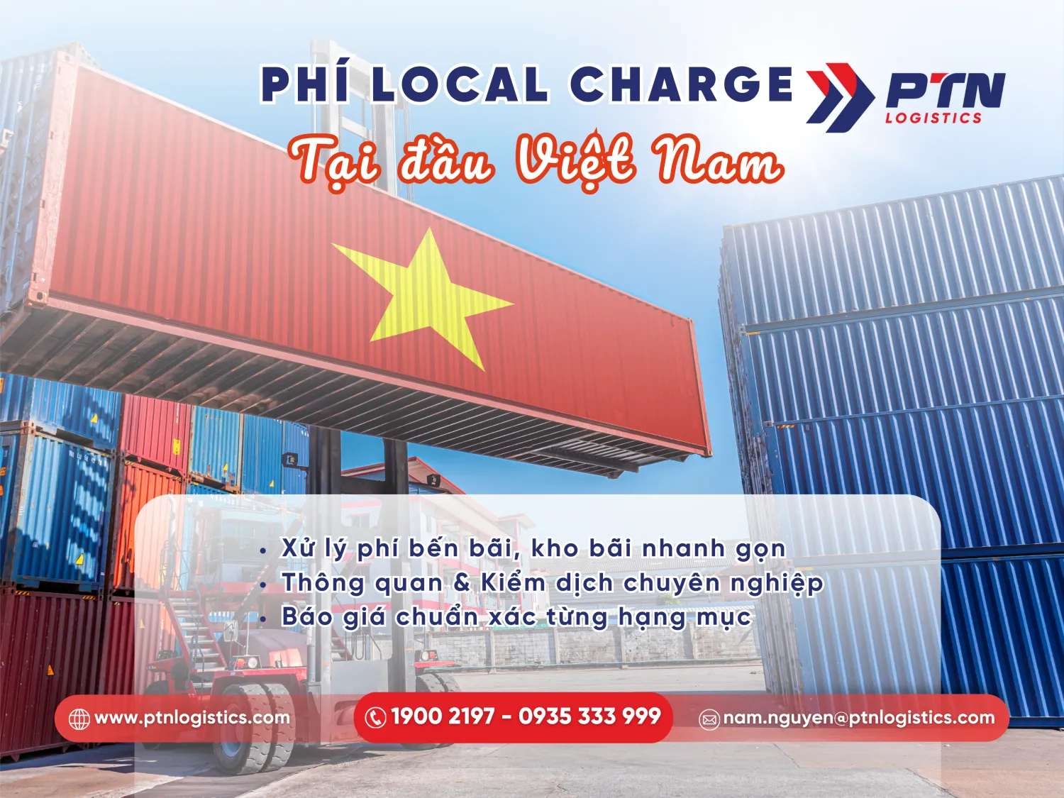 Loại phí Local Charge rại đầu Việt Nam