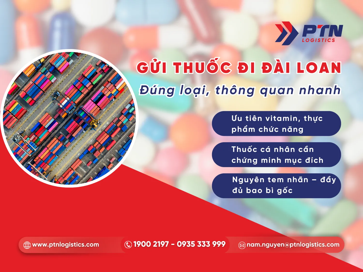 Loại thuốc được phép gửi đi