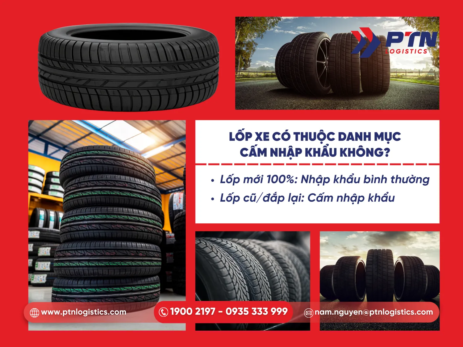 Lôp xe có thuộc danh mục cấm nhập khẩu hay không