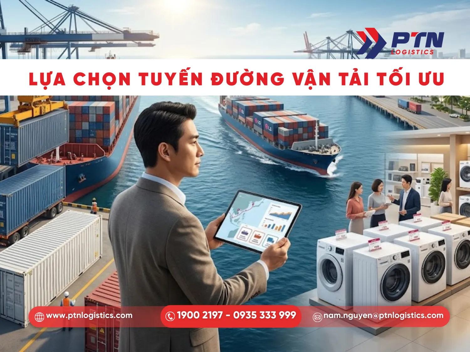 Lựa chọn tuyến đường vận chuyển phù hợp