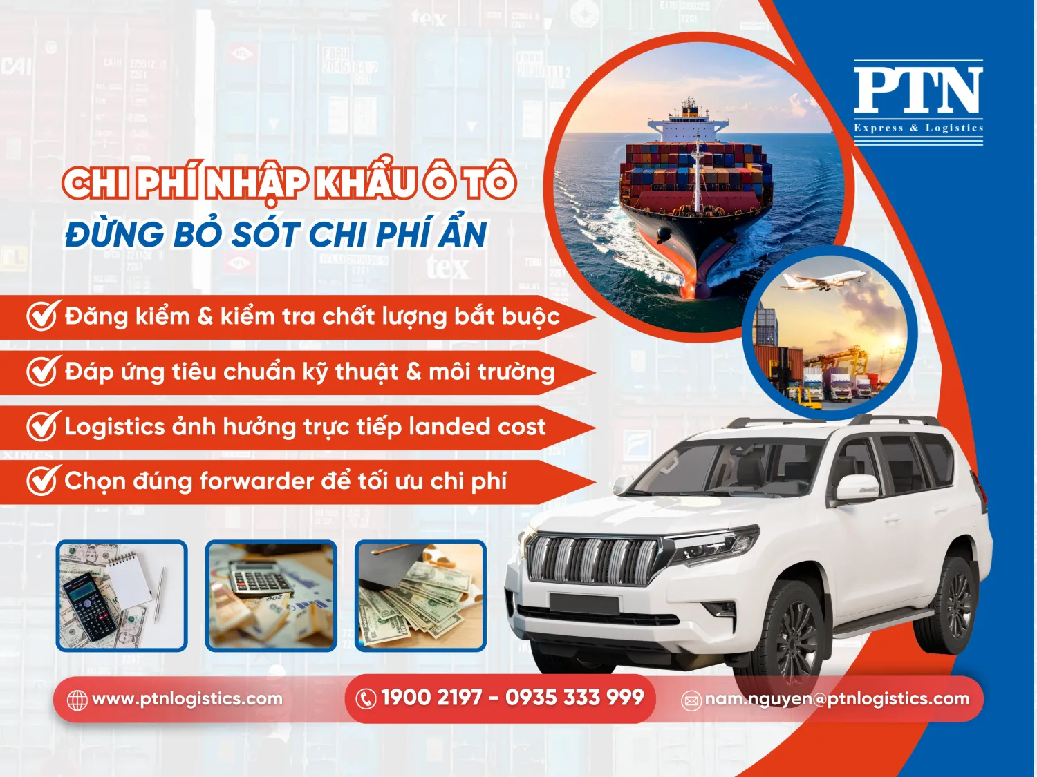 Một số chi phí liên quan khi nhập ô tô