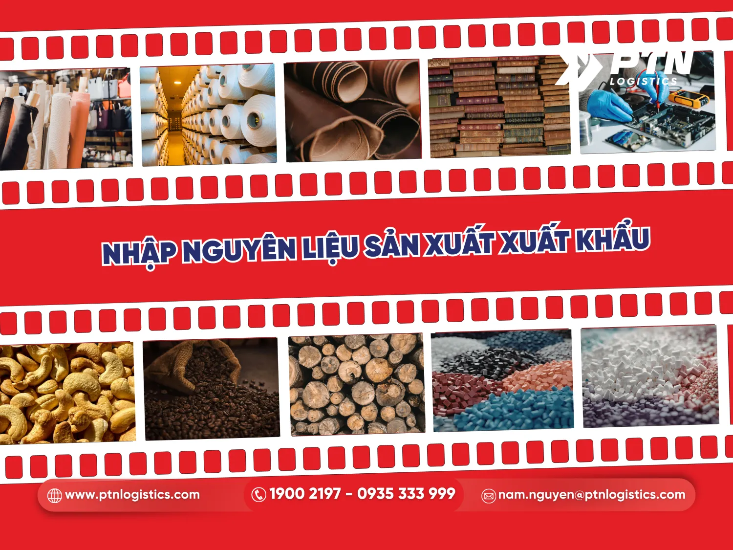 Nhập hàng nguyên liệu sản xuất xuất khẩu