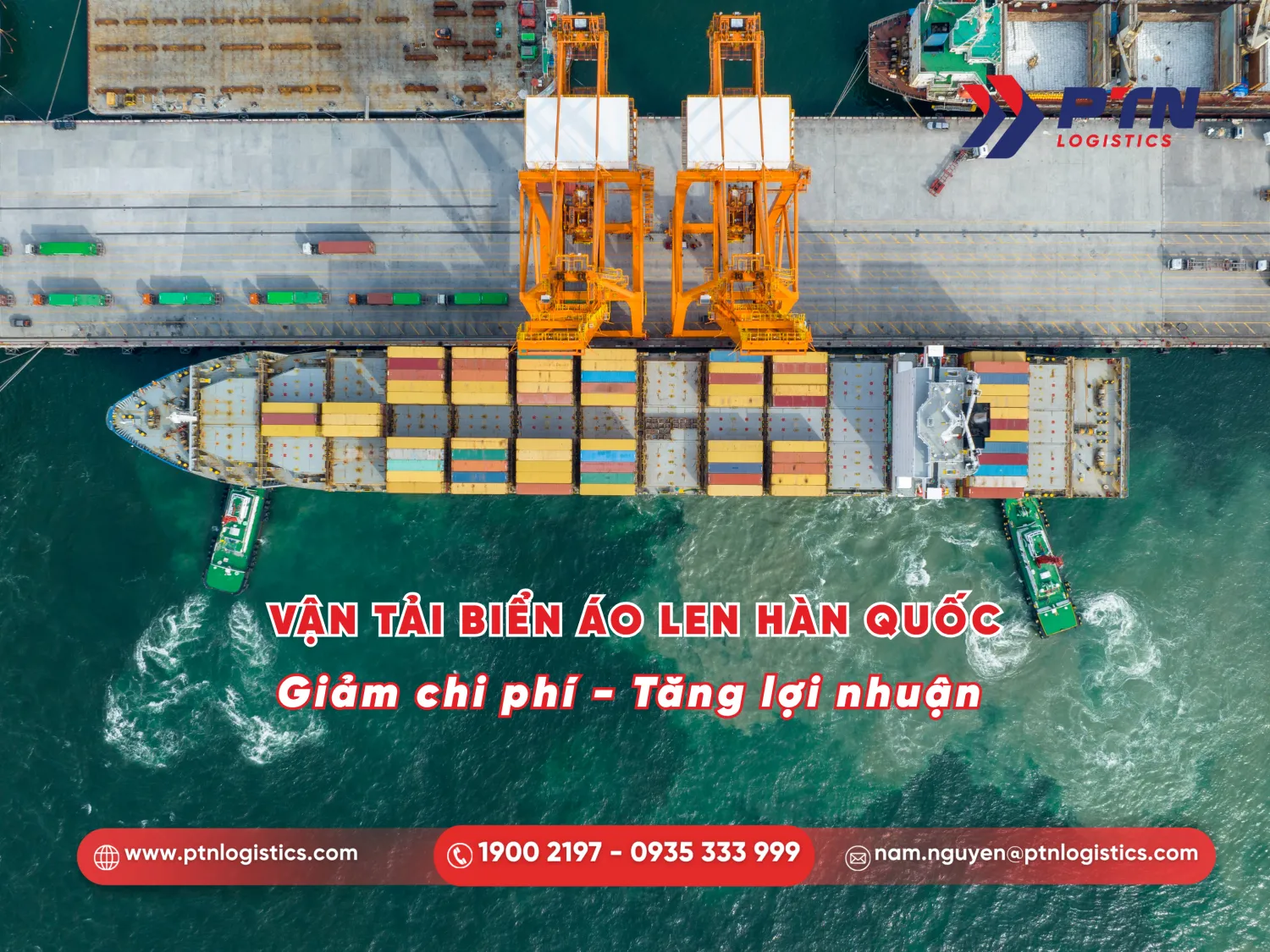 Nhập khẩu áo len nam Hàn quốc bằng đường biển
