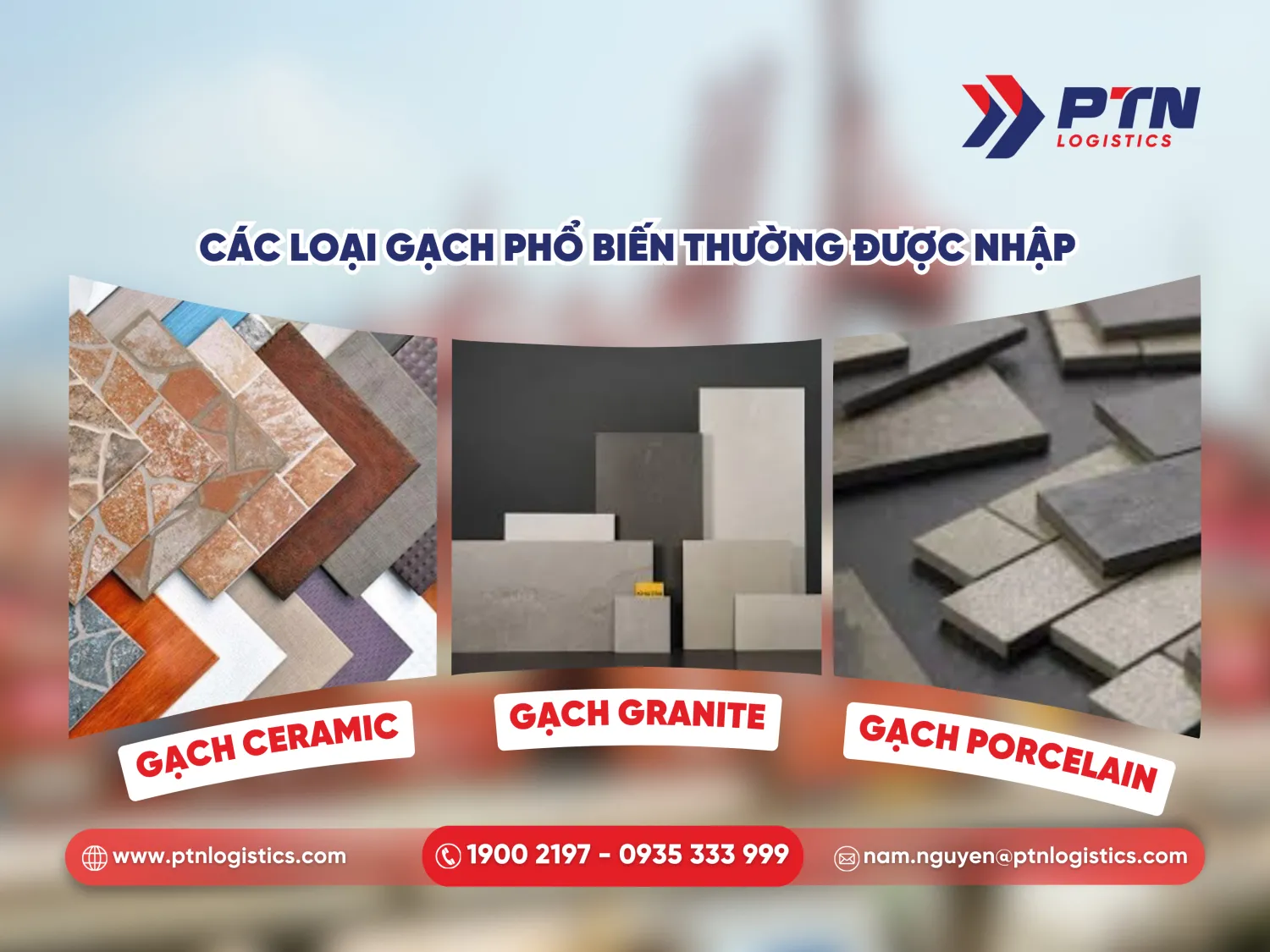 Những loại gạch phổ biến thường được nhập