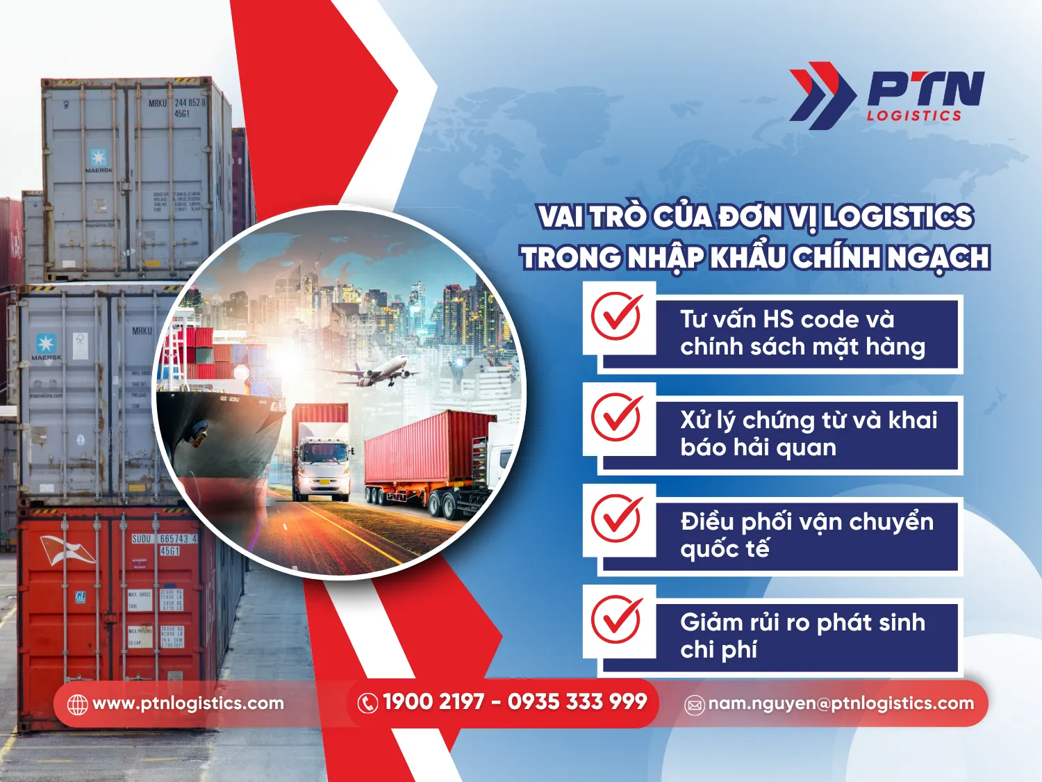 Những vai trò của đơn vị logistics trong nhập khẩu chính ngạch