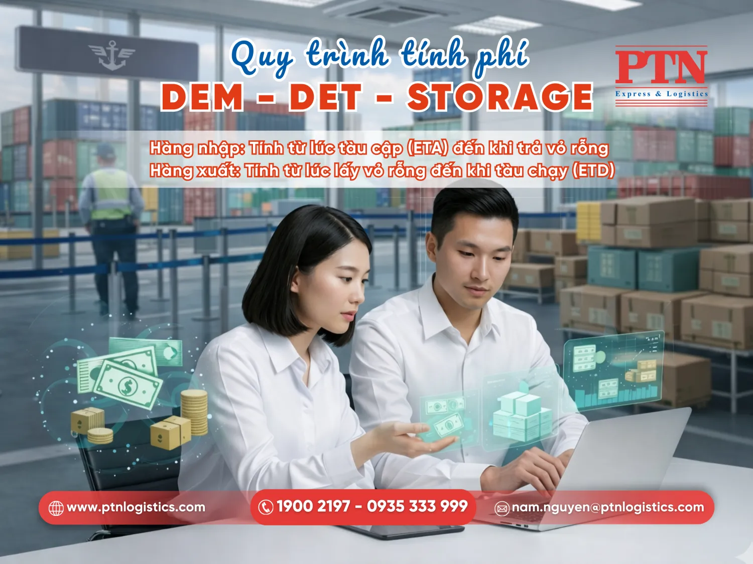 Quy trình tính phí DEM DET Storage