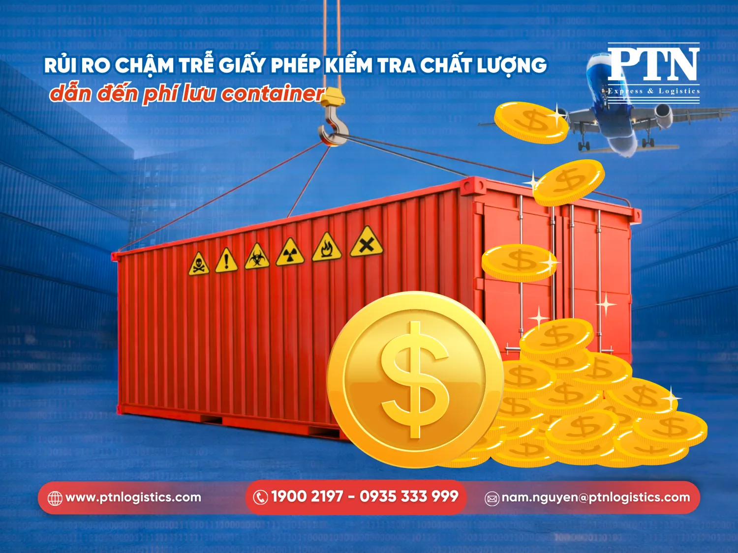 Rủi ro chậm trễ giấy phép kiểm tra chất lượng dẫn đến phí lưu container