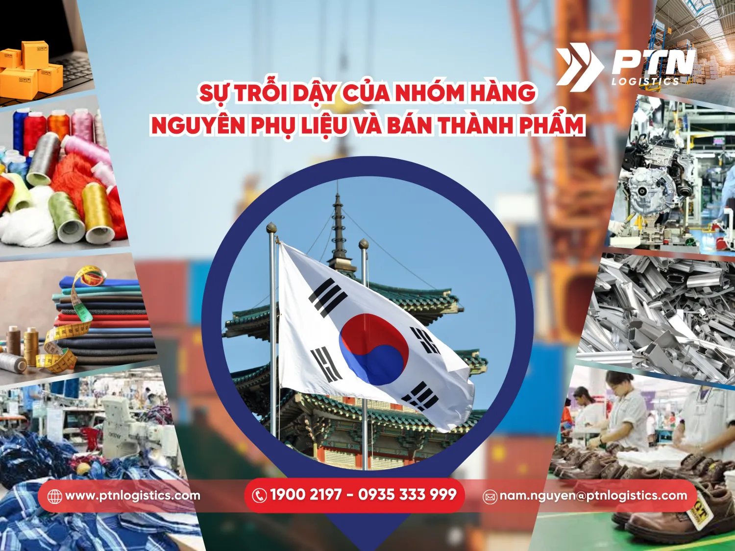 Sự trỗi dậy của nhóm hàng nguyên phụ liệu và bán thành phẩm sản xuất