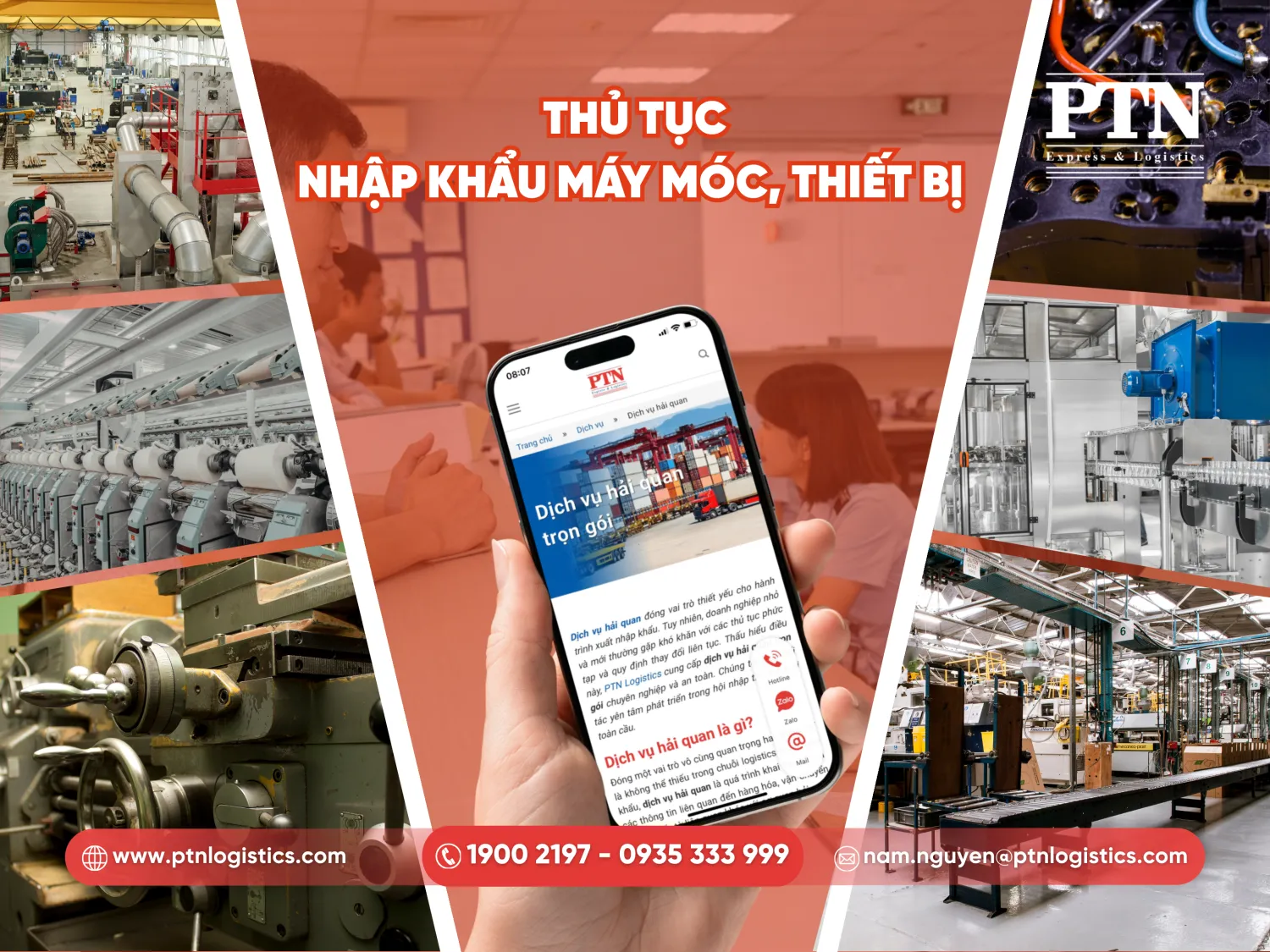 Thủ tục nhập khẩu máy móc, thiết bị