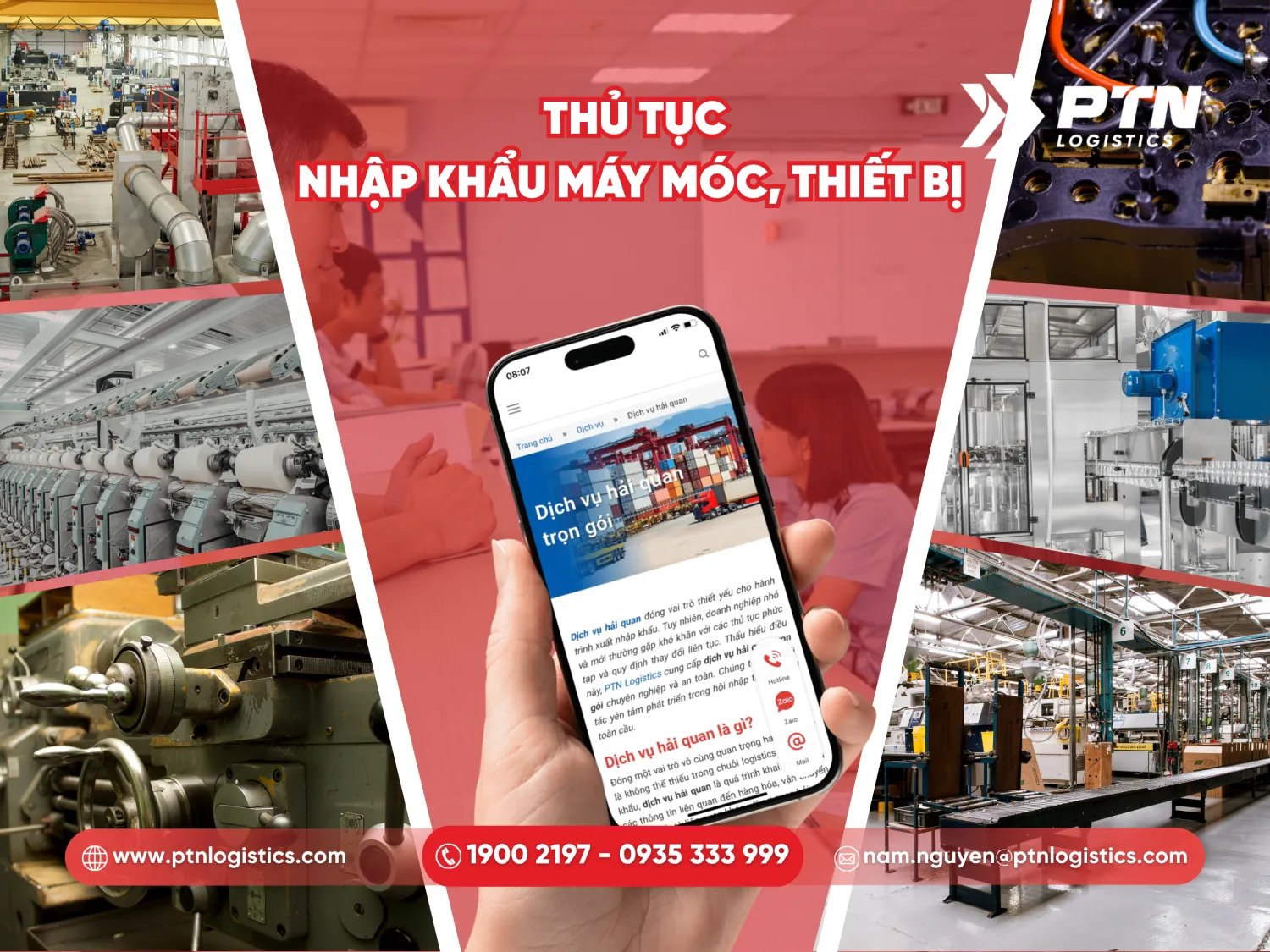 Thủ tục nhập khẩu máy móc và thiết bị