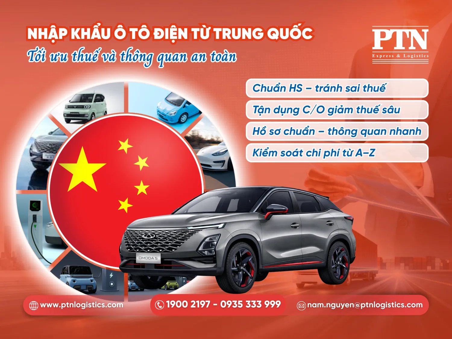 Thuế nhập khẩu ô tô điện từ Trung Quốc