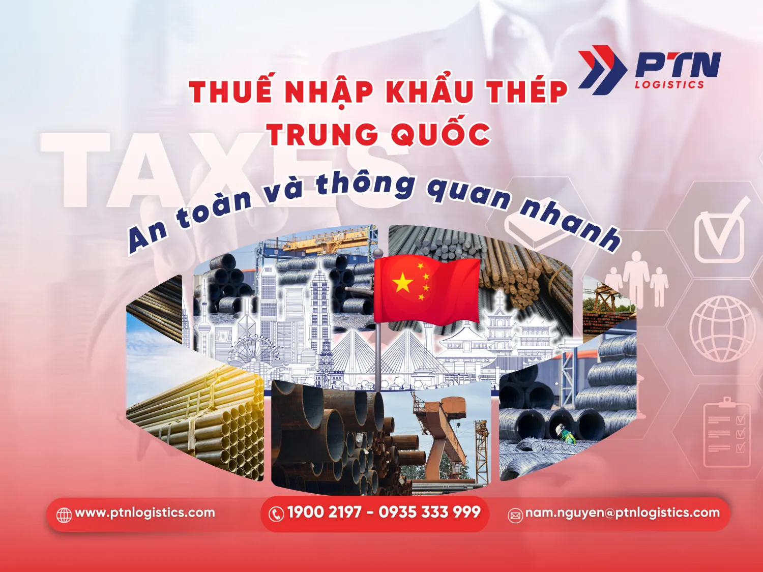 Thuế nhập khẩu thép từ Trung Quốc