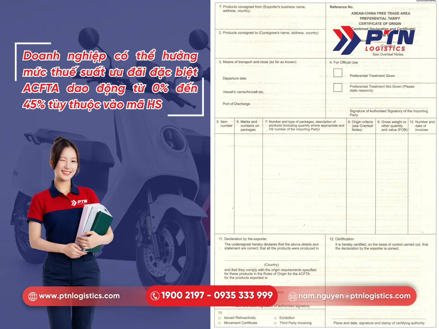 Thuế nhập khẩu và vai trò của C/O Form E