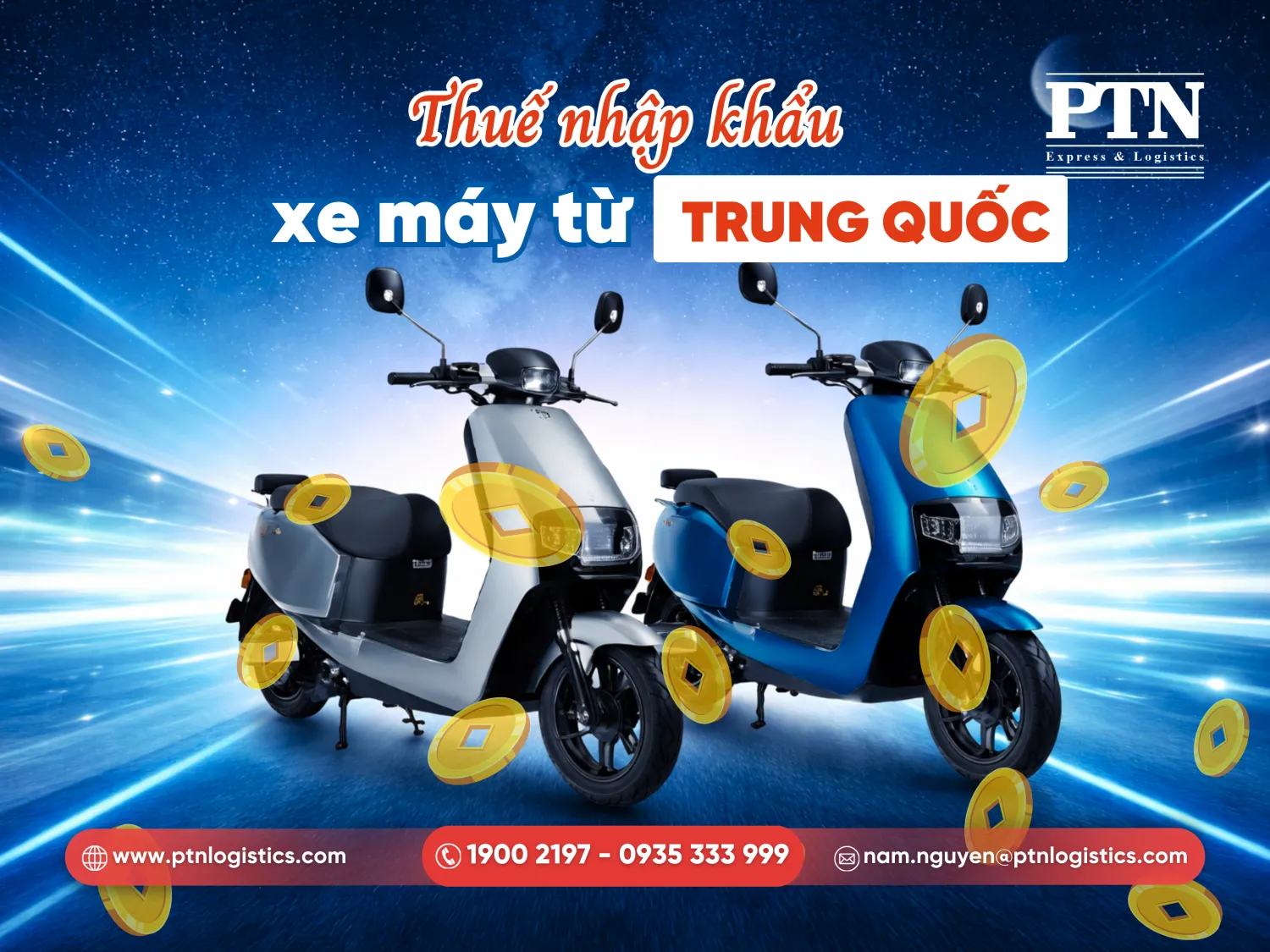 Thuế nhập khẩu xe máy từ Trung Quốc