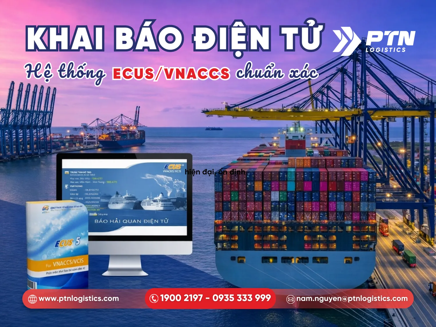 Tiến hành bước khai báo hải quan điện tử