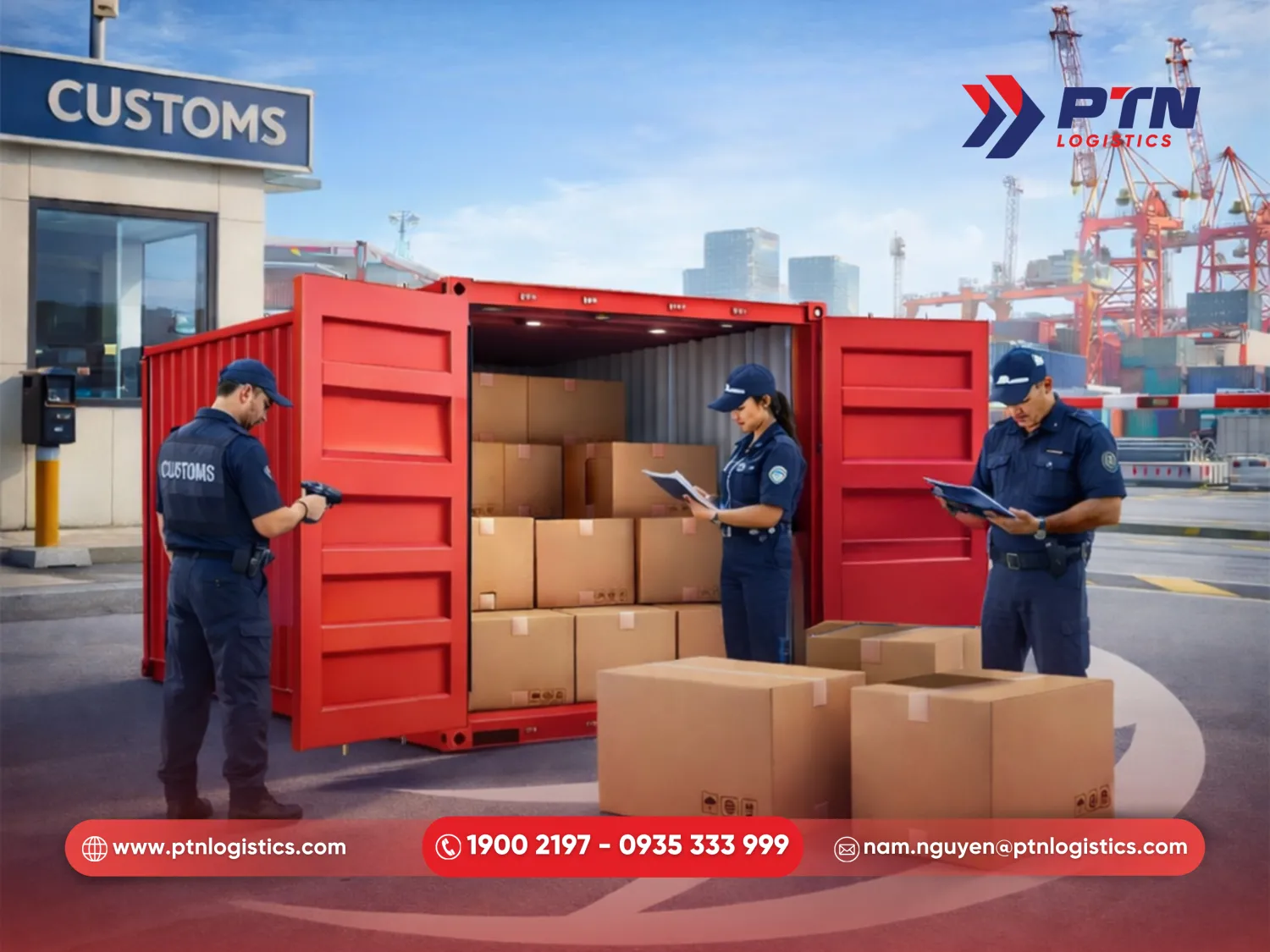 Tiến hành kiểm tra thực tế hàng hóa