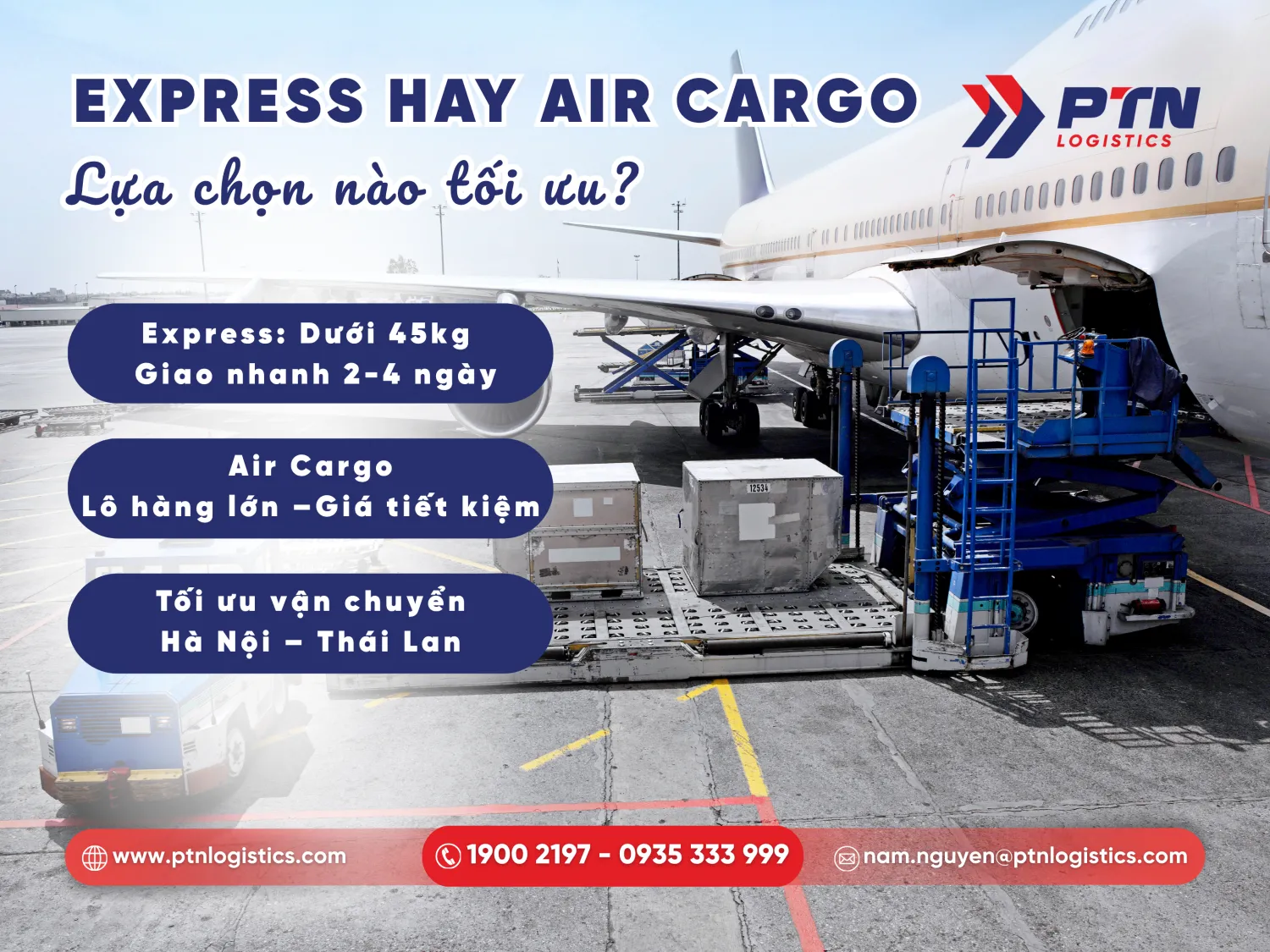Tìm hiểu dịch vụ vận chuyển Express và Air Cargo