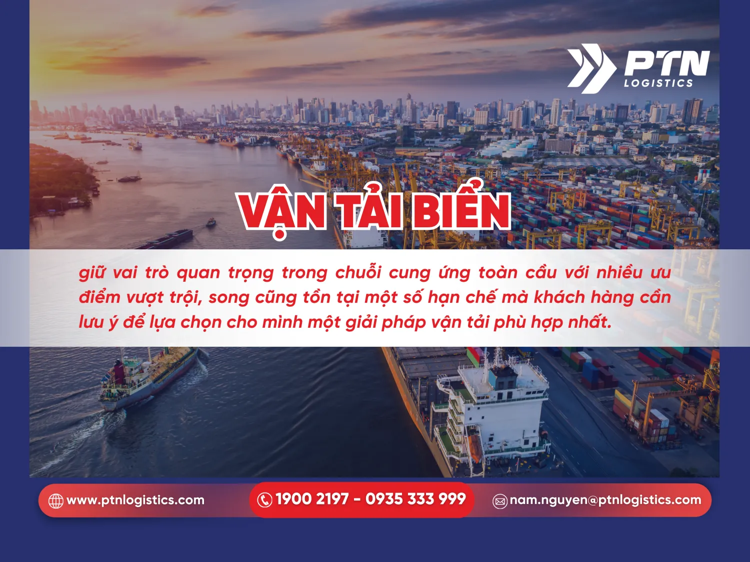 Ưu và nhược điểm của hình thức vận tải đường biển