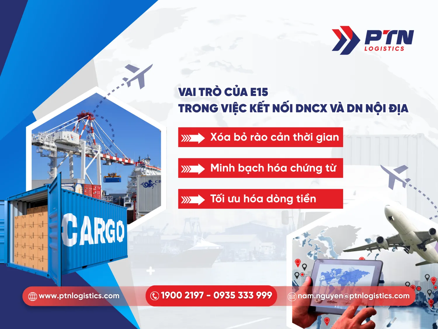 Vai trò của E15 trong việc kết nối với DNCX và DN nội địa