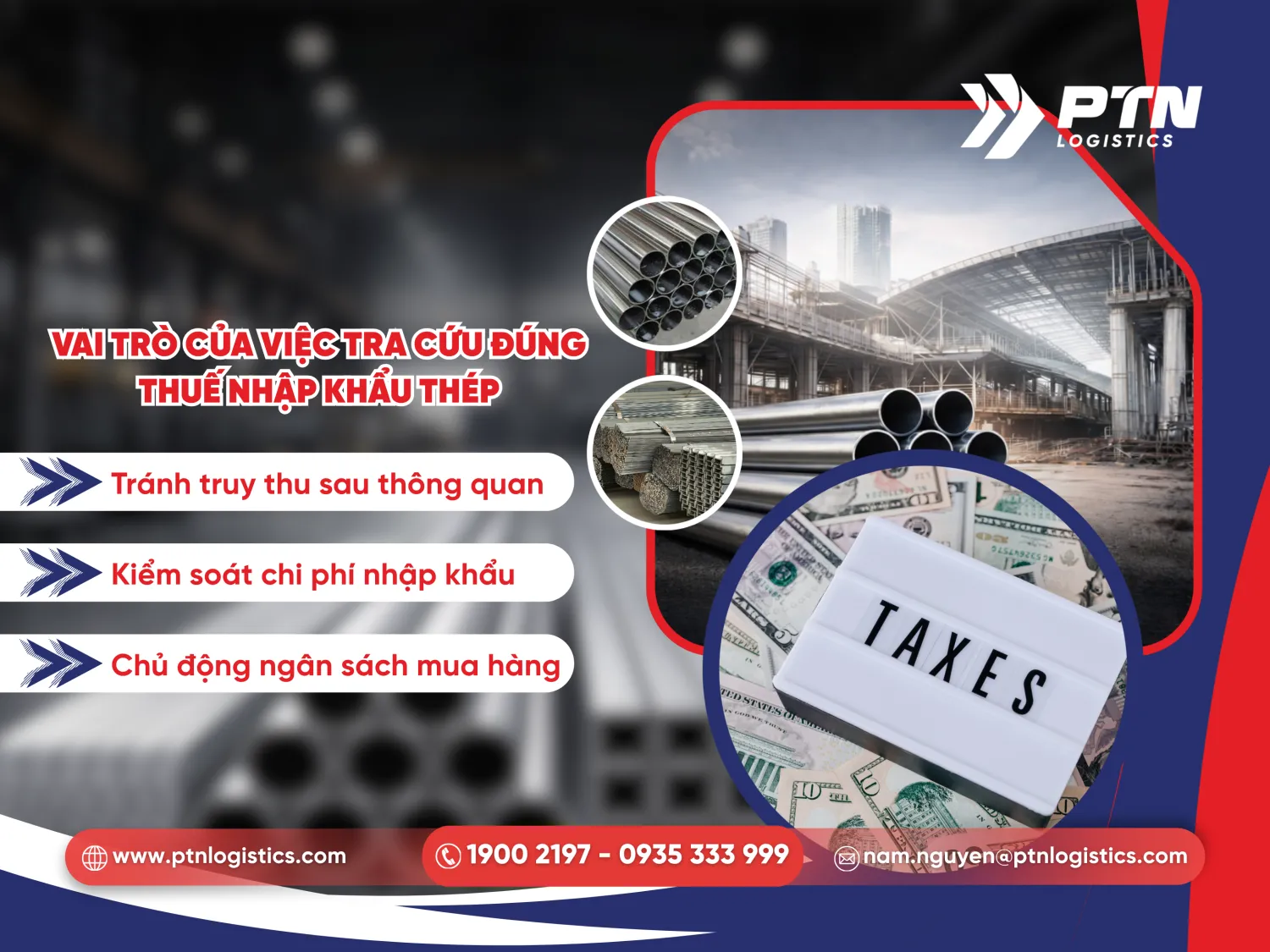 Vai trò của việc tra cứu đúng thuế nhập khẩu hàng thép