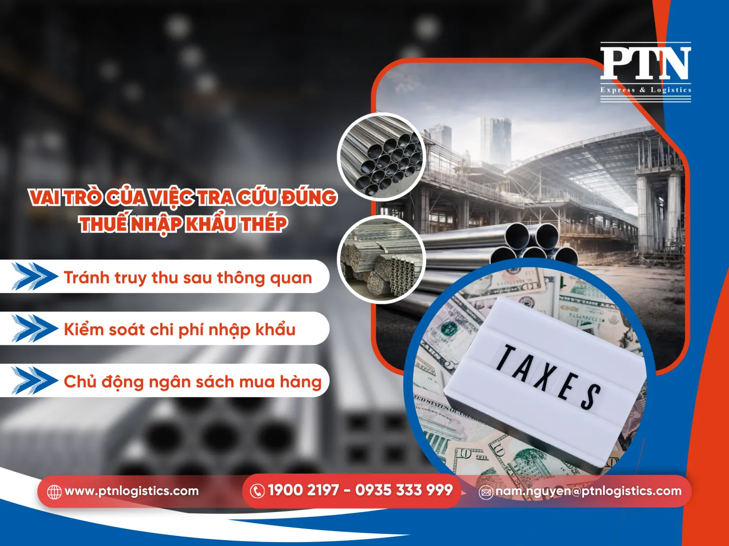 Vai trò của việc tra cứu đúng thuế nhập khẩu thép