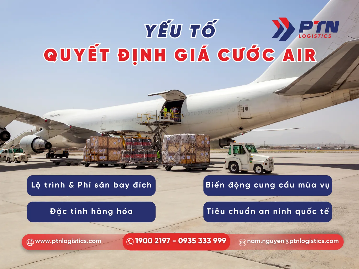 Yếu tố ảnh hưởng đến giá cước hàng không