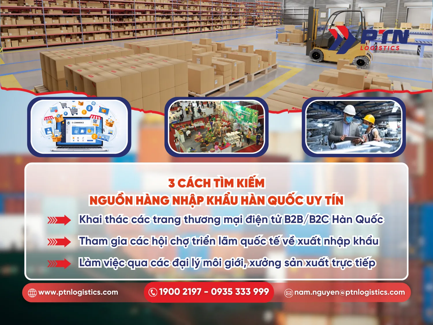 Các cách tìm kiếm nguồn hàng nhập khẩu Hàn Quốc uy tín