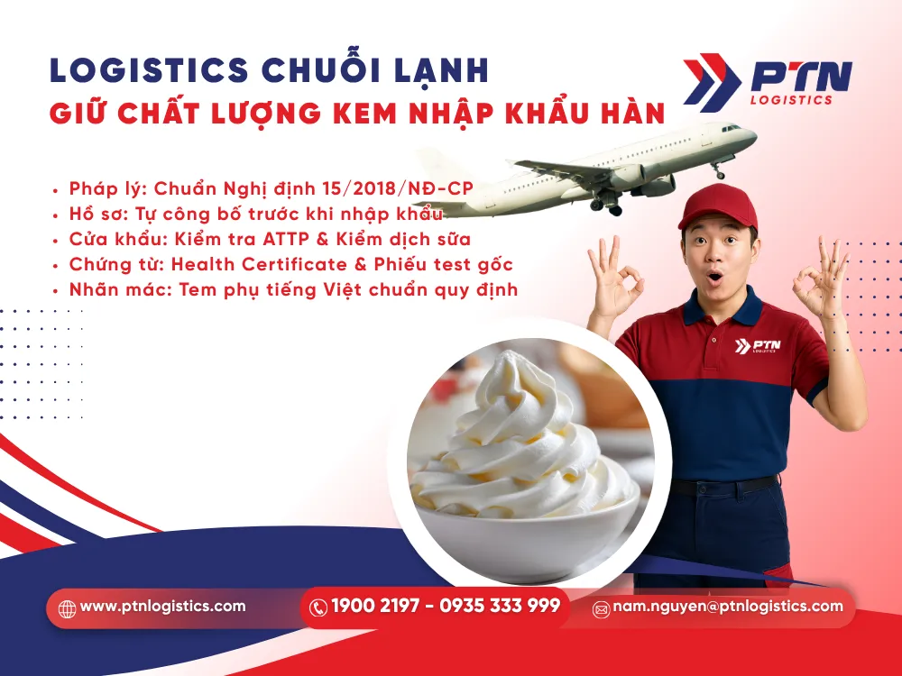 Điều kiện để vận chuyển kem lạnh