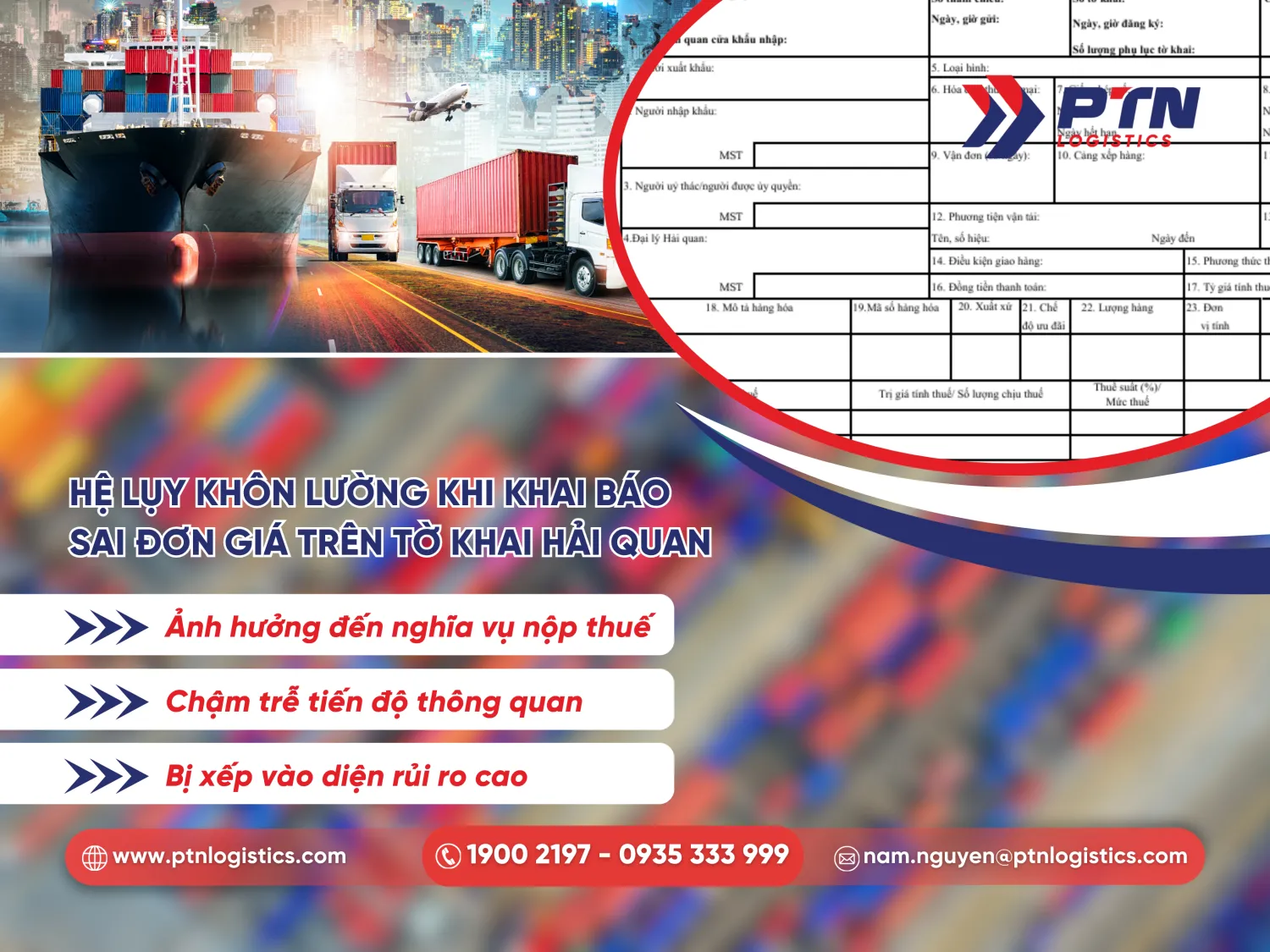Hệ lụy khôn lường khi khai báo sai đơn giá trên TKHQ