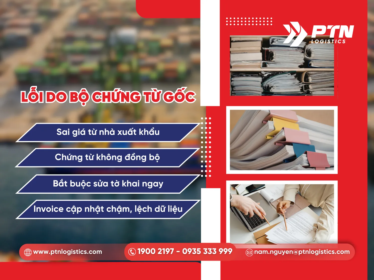 Lỗi xuất phát từ bộ chứng từ
