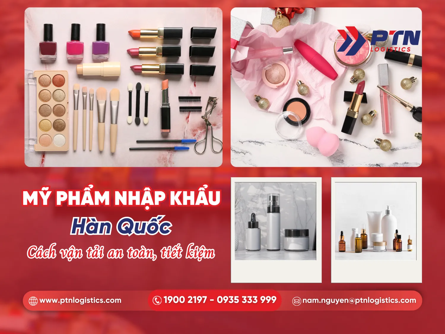 Mỹ phẩm nhập khẩu Hàn Quốc: Cách vận tải an toàn
