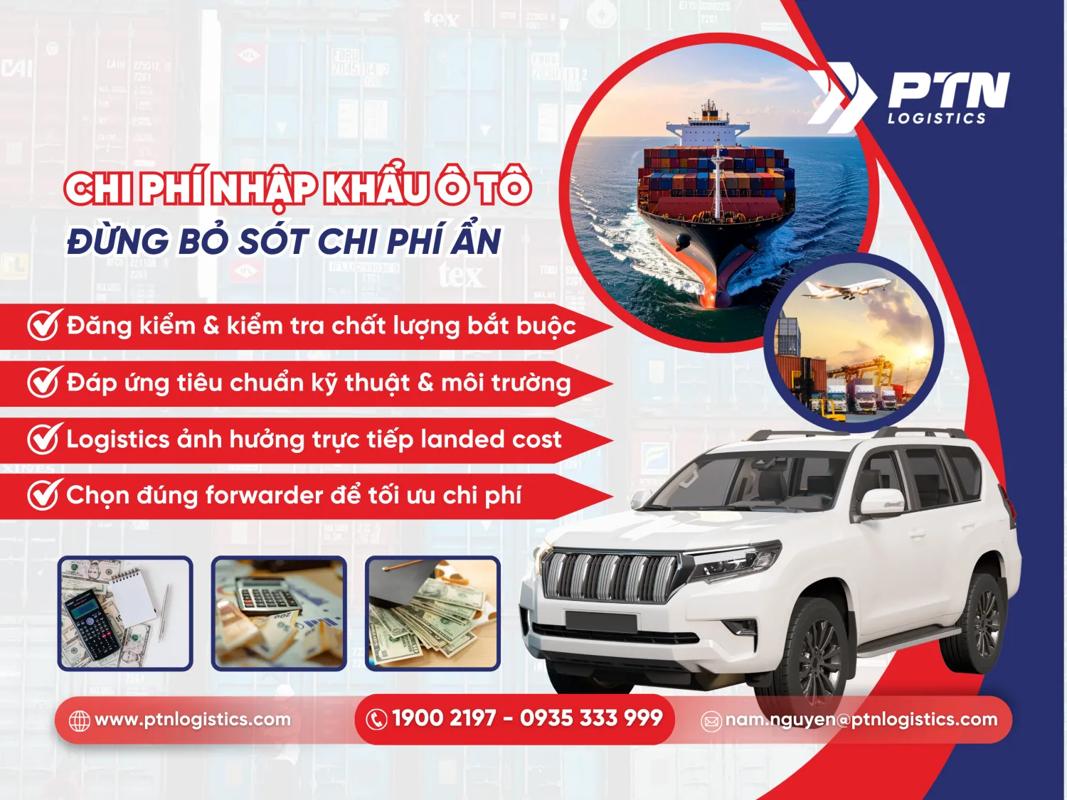 Những chi phí liên quan khi nhập ô tô