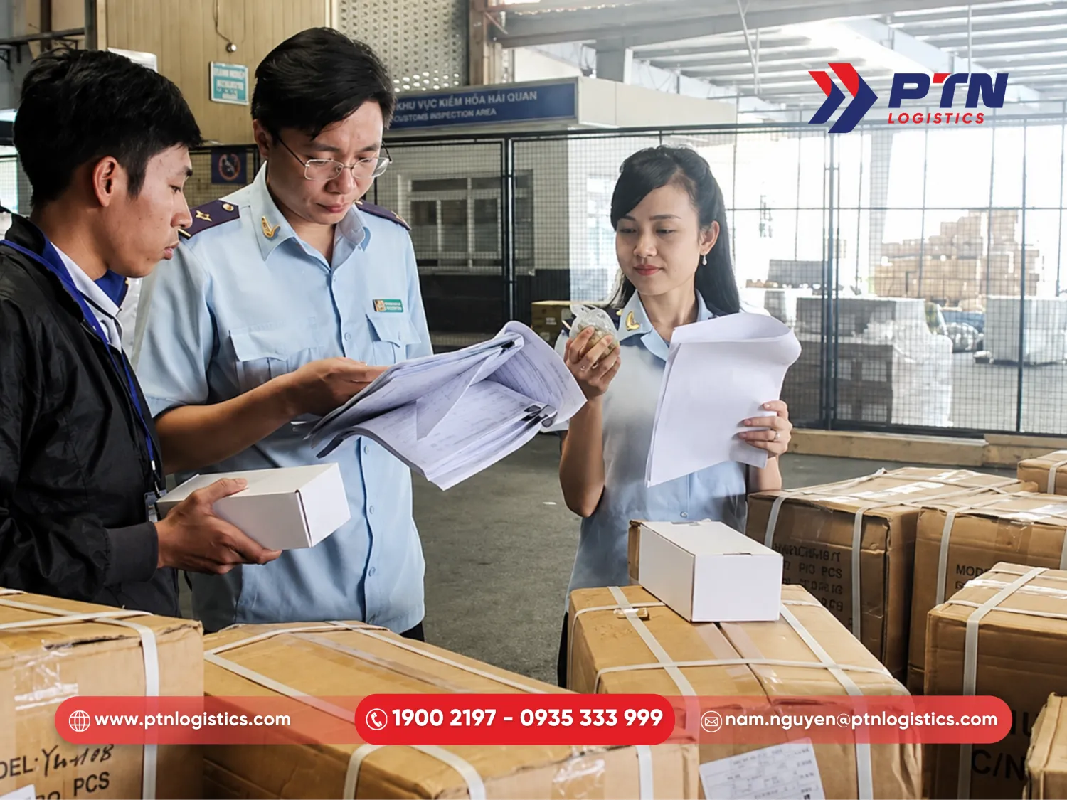 Tiến hành kiểm tra thực tế hàng hóa