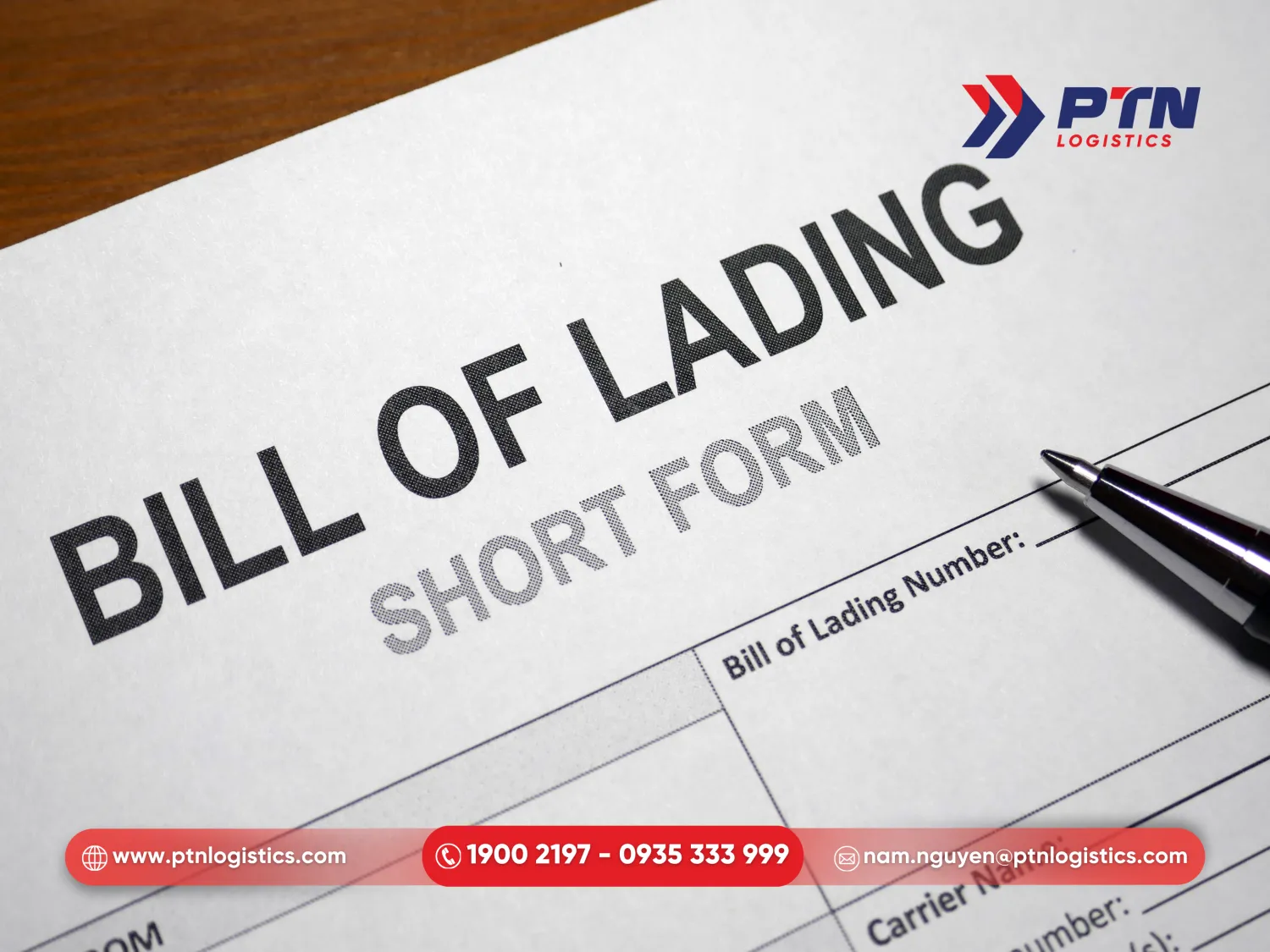 Vận đơn đường biển Bill of Lading