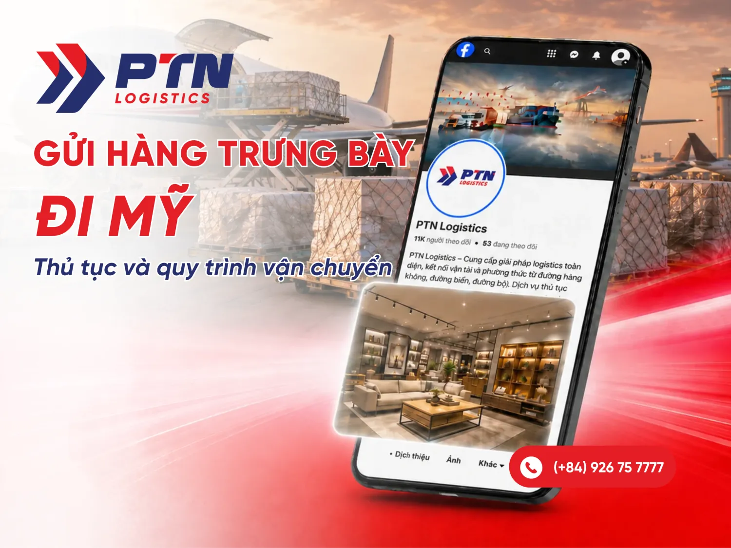 Dịch vụ gửi hàng trưng bày đi Mỹ