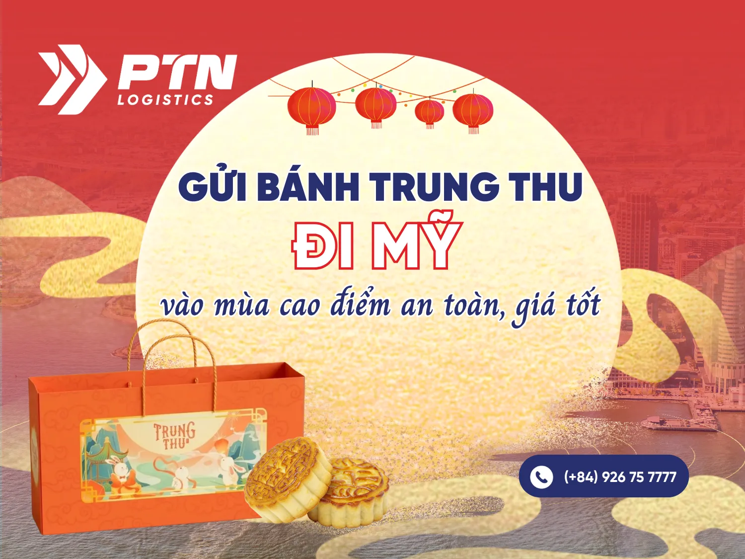 Gửi bánh trung thu đi Mỹ