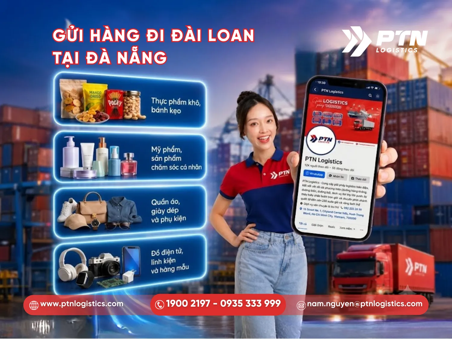 Gửi hàng đi Đài Loan tại Đà Nẵng