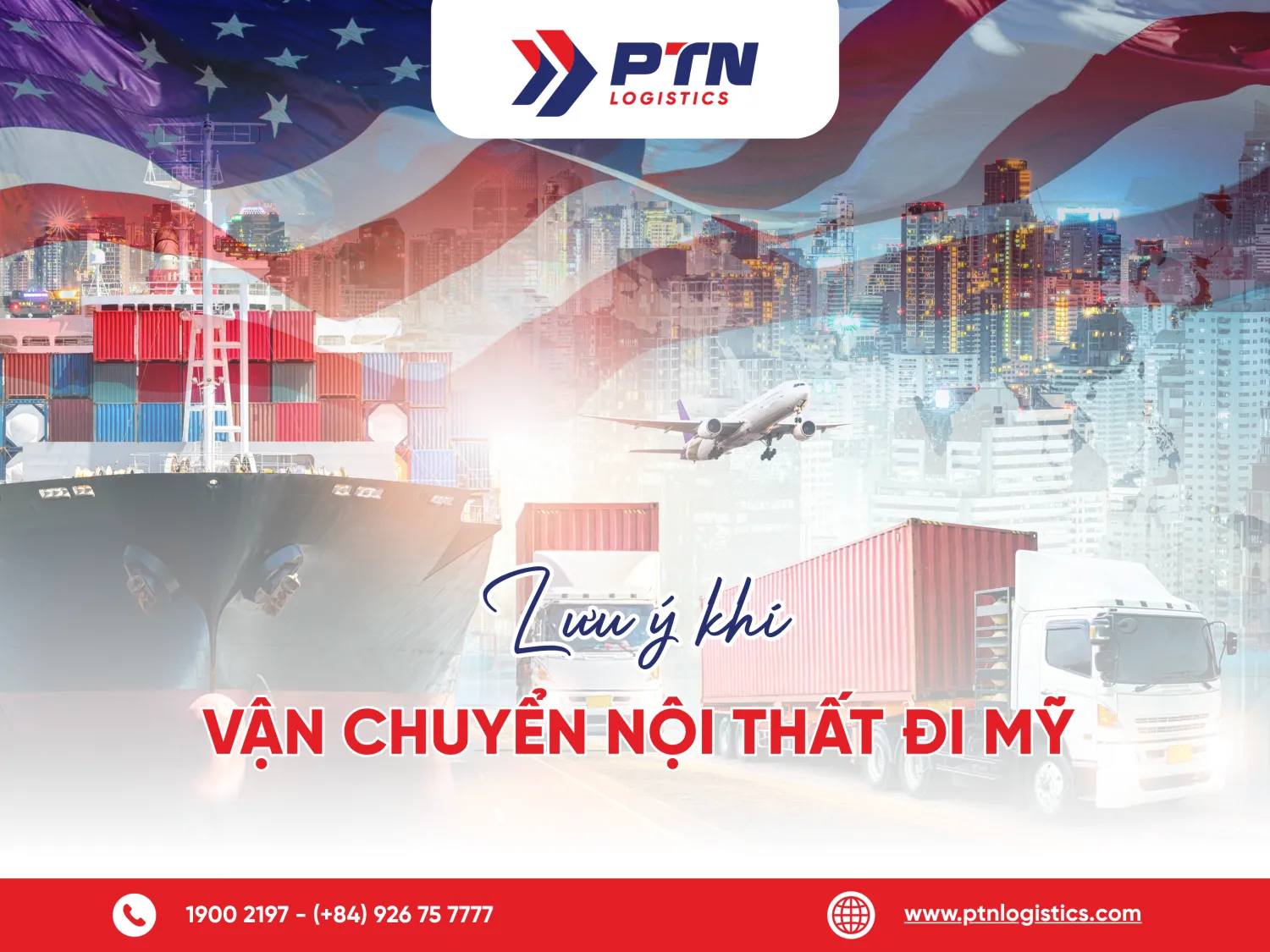 Lưu ý khi vận chuyển hàng nội thất đi Mỹ