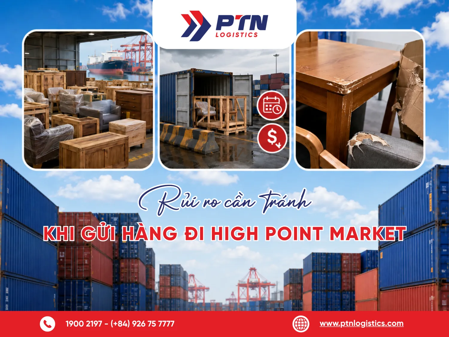 Rủi ro thường gặp khi gửi hàng đến High Point Market