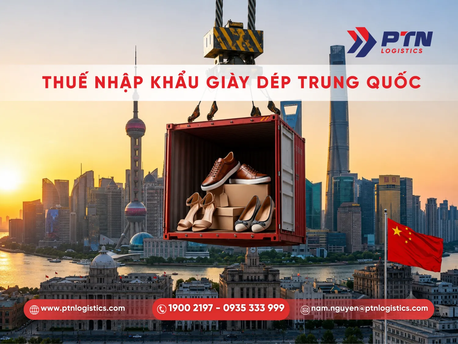 Thuế nhập khẩu giày dép từ Trung Quốc