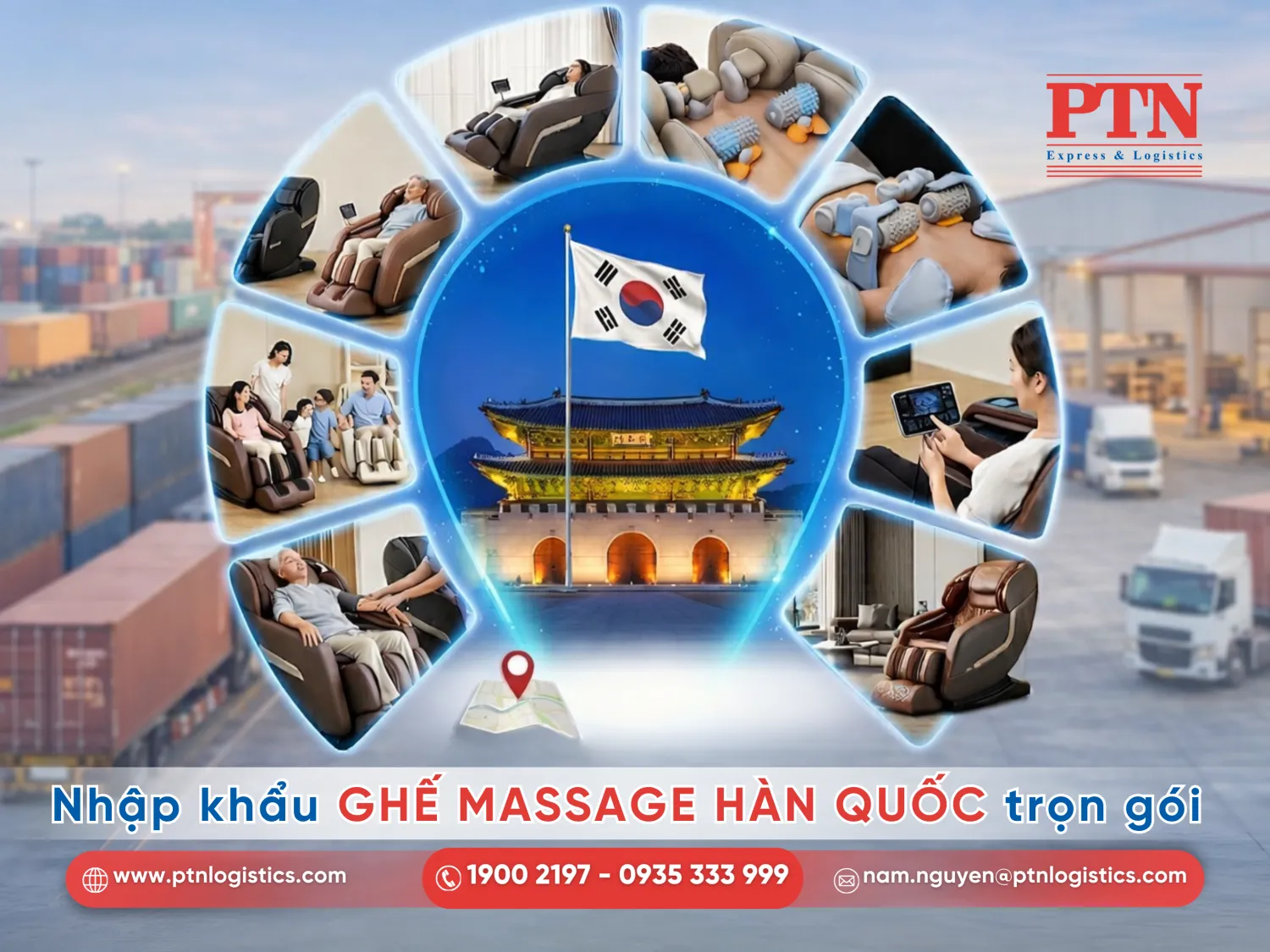 Ghế massage nhập khẩu Hàn Quốc
