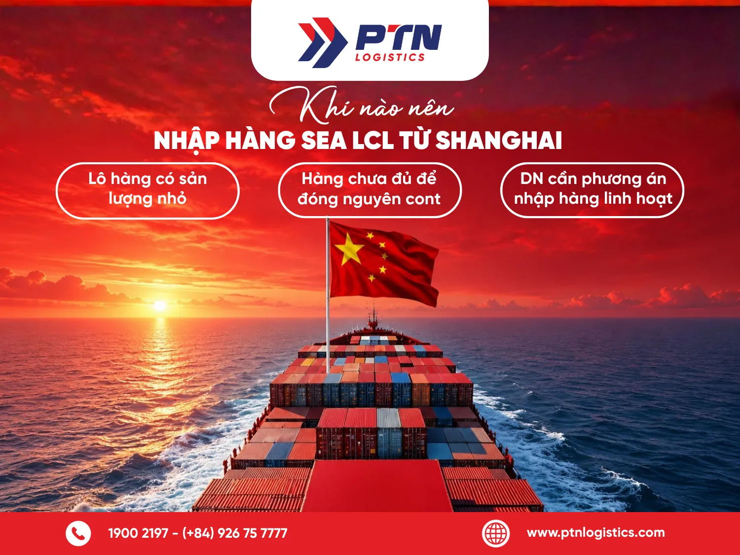 Khi nào nên nhập hàng Sea LCL từ Shanghai về Việt Nam