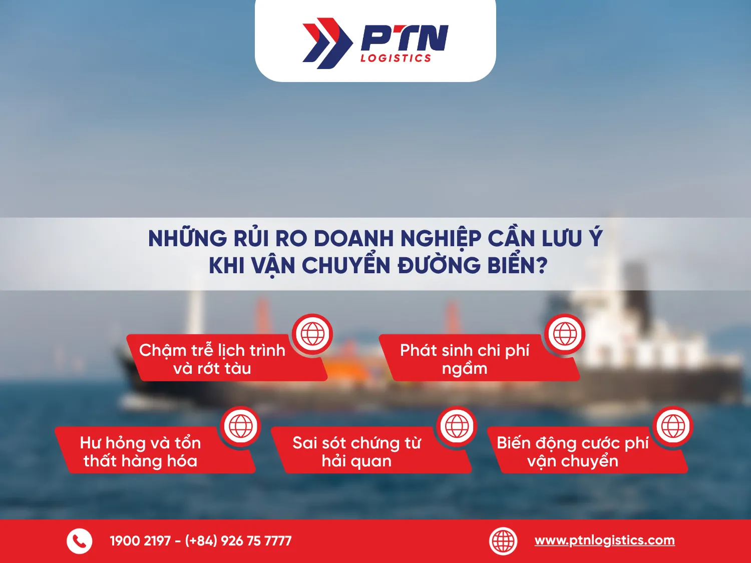 Lý do nên chọn dịch vụ vận chuyển đường biển tại PTN Logistics